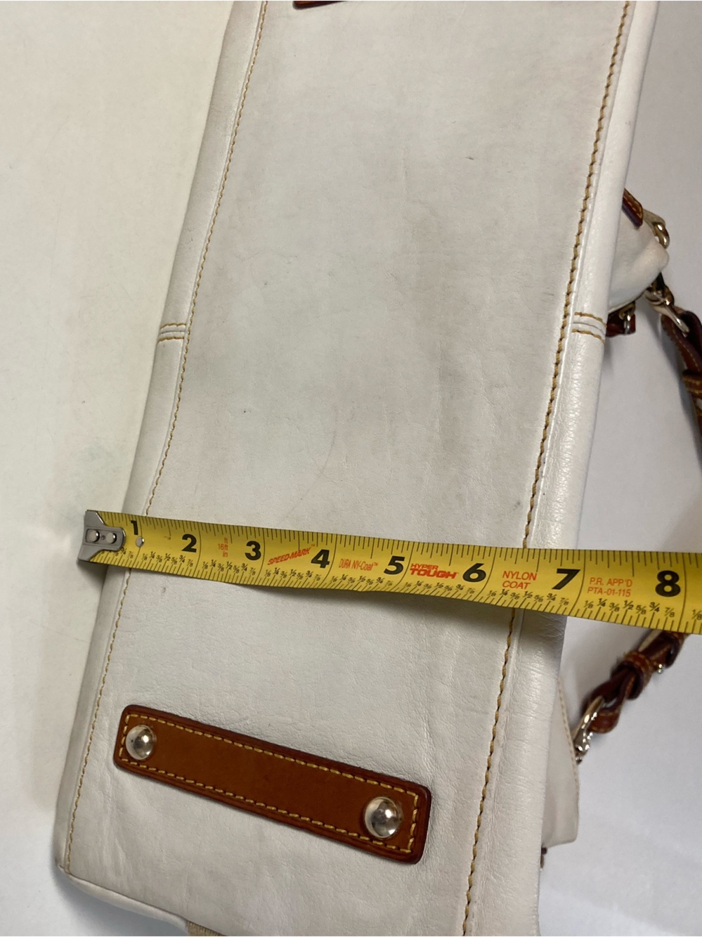 Vintage Dooney & Bourke Juliette White Leather Purse - Picture 12 of 15